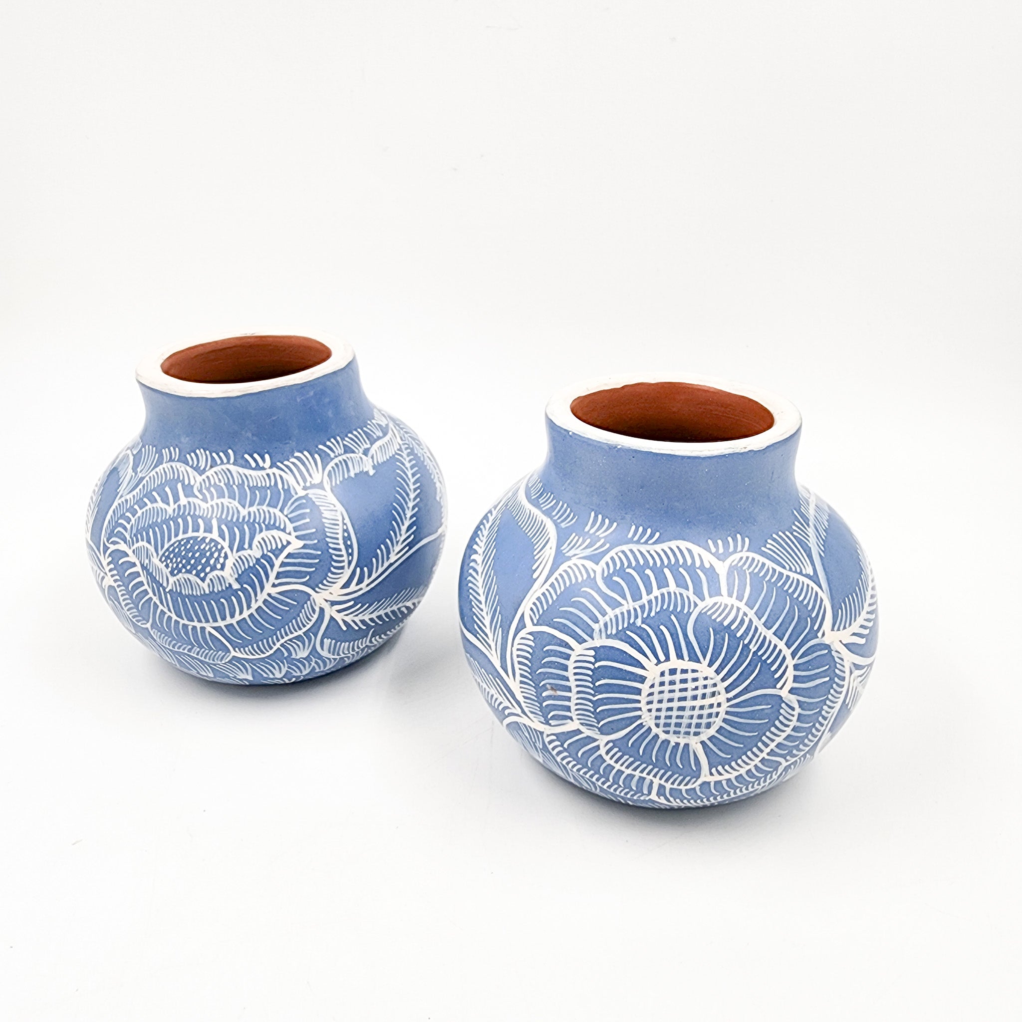 Burnished clay mini pitcher / vase