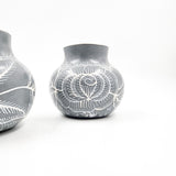 Burnished clay mini pitcher / vase