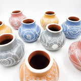 Burnished clay mini pitcher / vase