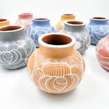 Burnished clay mini pitcher / vase