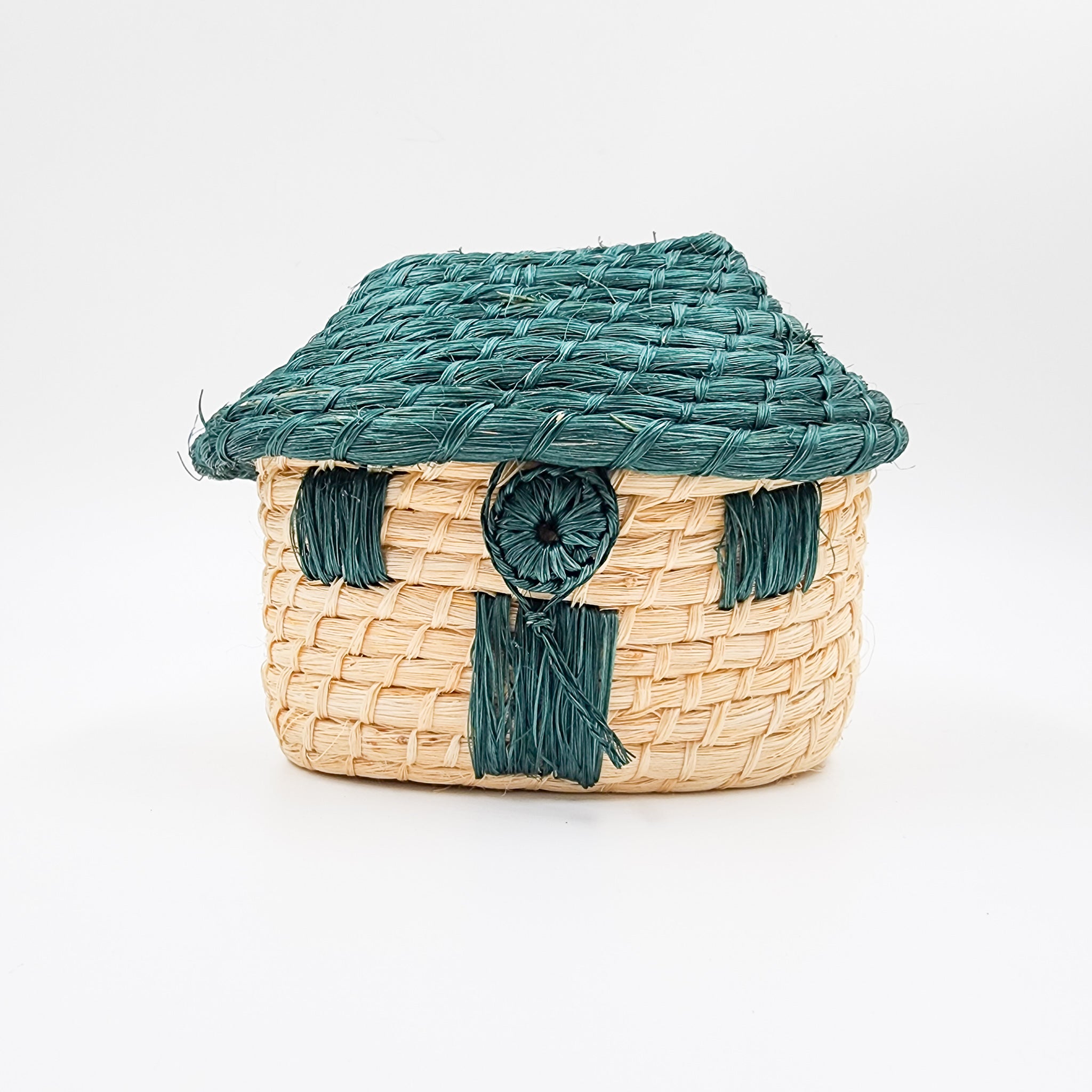 Casita Maya de Henequén – caja alajero y decoración artesanal