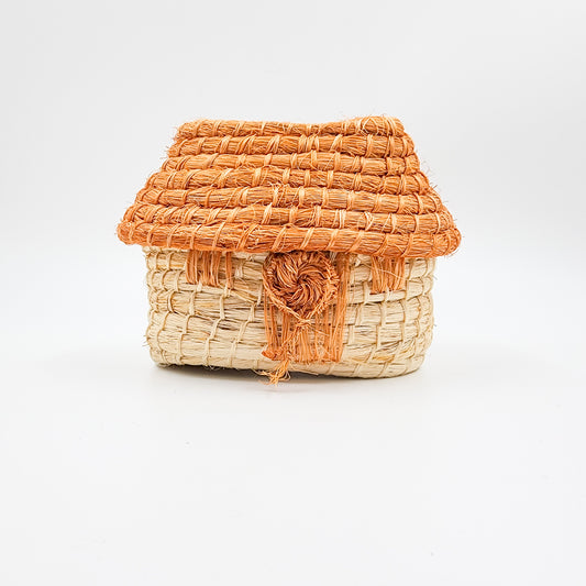 Casita Maya de Henequén – caja alajero y decoración artesanal