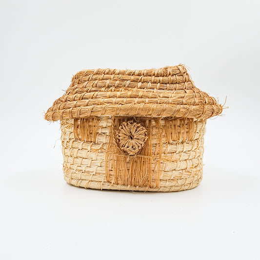 Casita Maya de Henequén – caja alajero y decoración artesanal