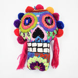 Cojín Calavera bordado a mano