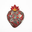 Corazón Milagrito Virgen de madera color rojo