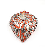 Corazón Milagrito de madera color naranja
