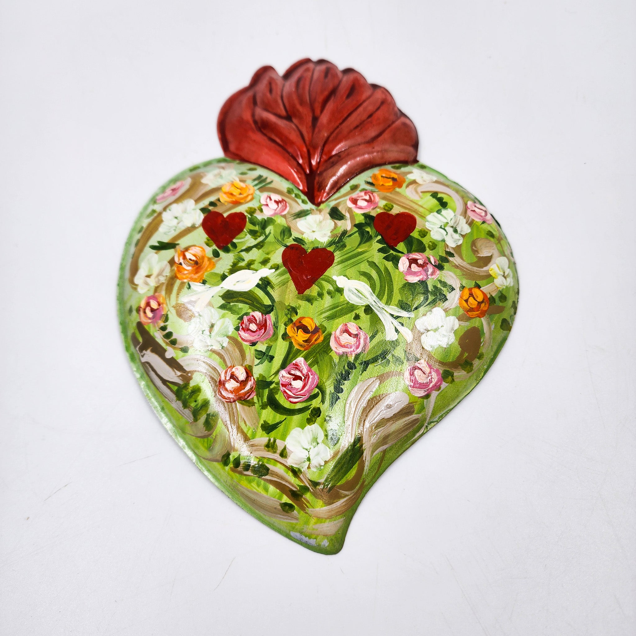 Corazón milagrito de hojalata