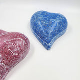 Corazones artesanales de barro