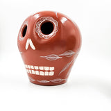 Burnished clay skull