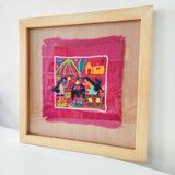 "The Countryside" Painting – Textile Art from Tzintzuntzan