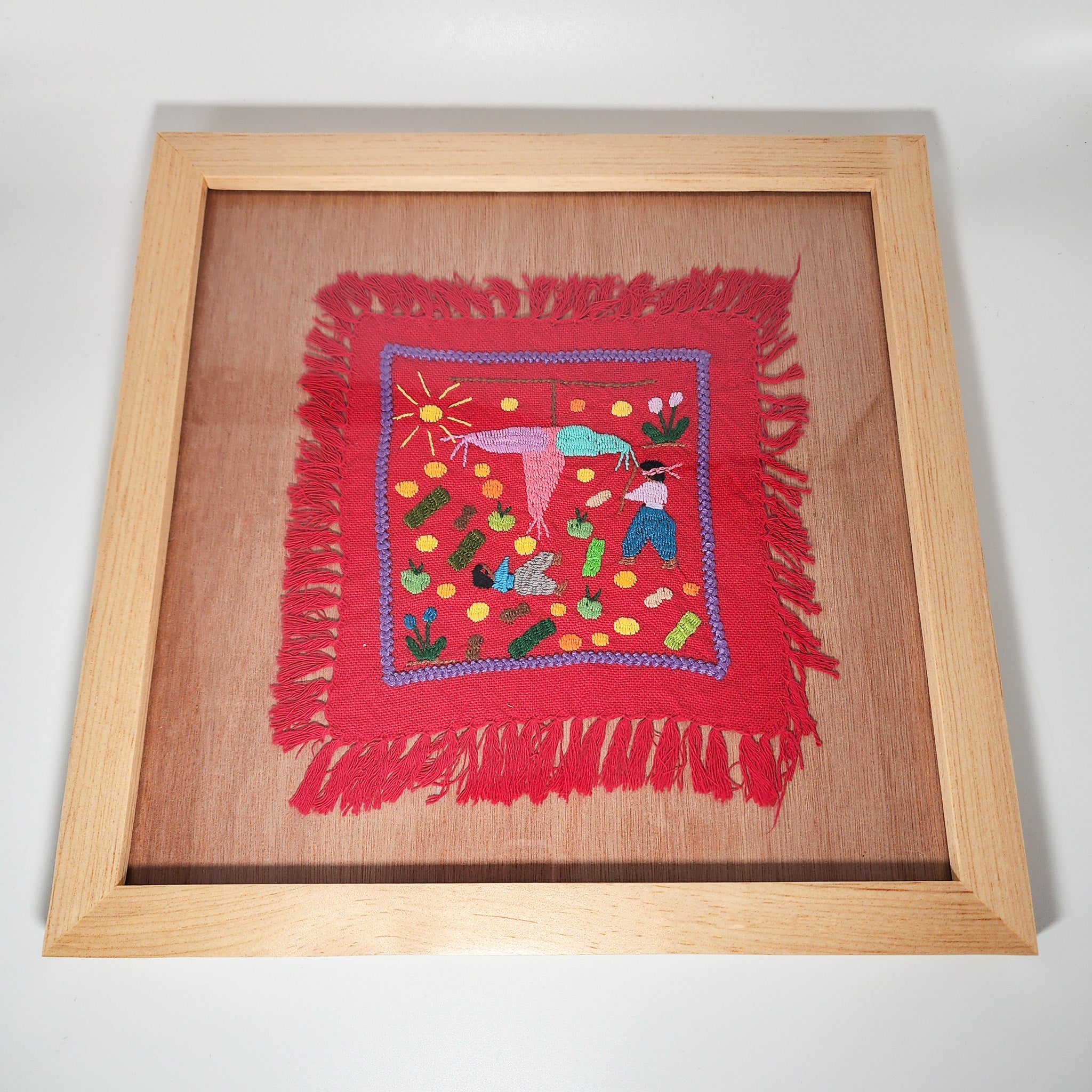 Cuadro “La Piñata” – Arte textil de Tzintzuntzan