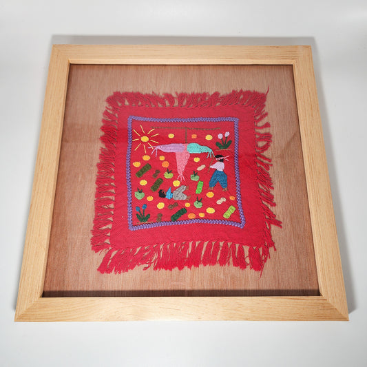 Cuadro “La Piñata” – Arte textil de Tzintzuntzan