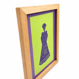Cuadro Catrina de papel picado
