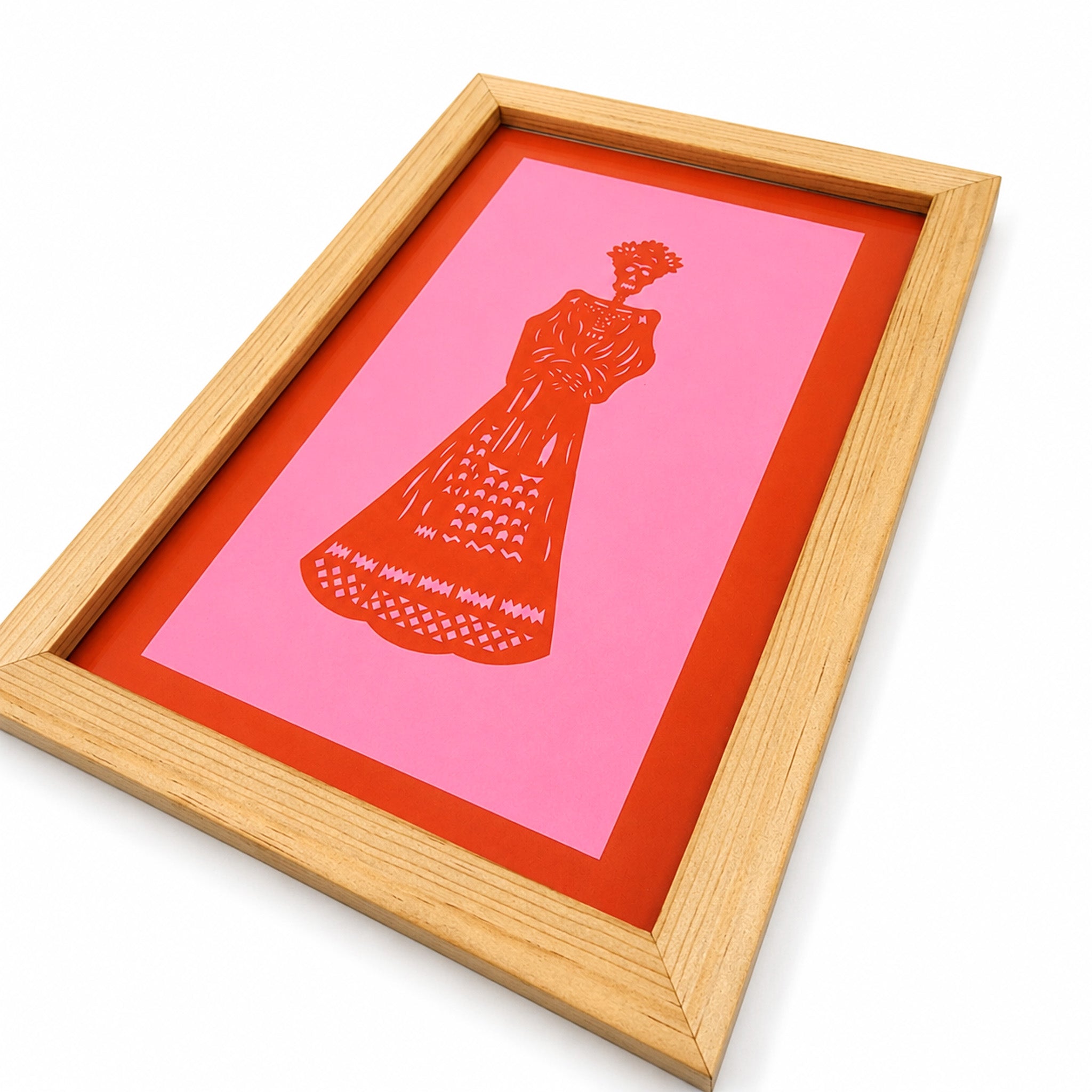 Cuadro Catrina de papel picado