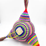 Piñata artesanal de jipijapa - mediana multicolor