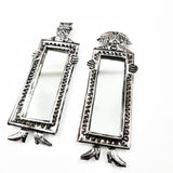 Espejos chicos Catrines de hojalata repujada