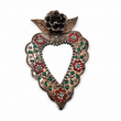 Corazón Milagrito con espejo de hojalata