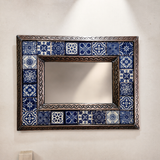 Espejo de Hojalata con Talavera