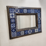 Espejo de Hojalata con Talavera
