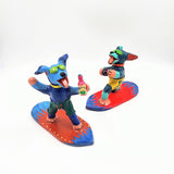 Perritos surfistas de Barro Betus artesanal