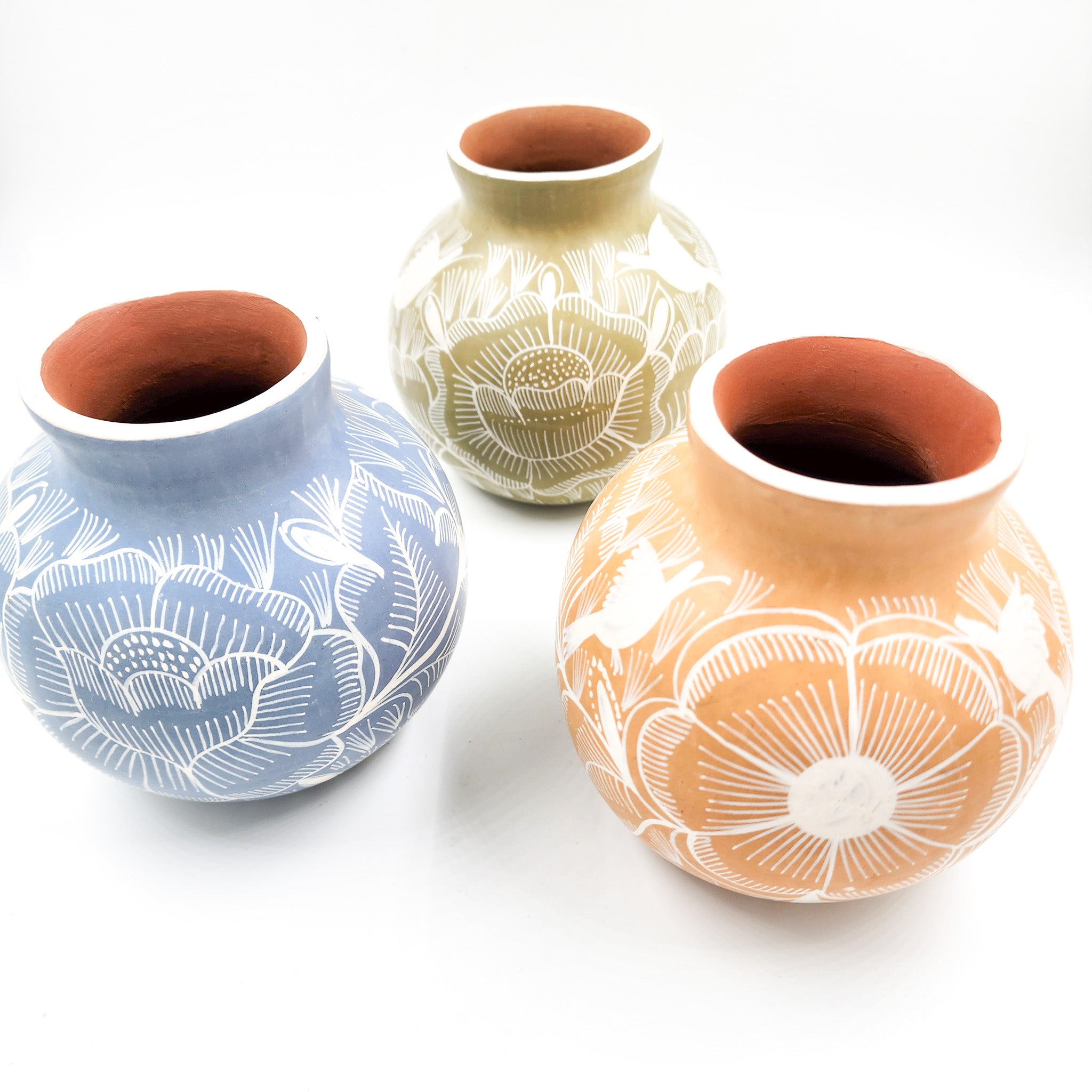 Florero chico de barro bruñido - Huancito