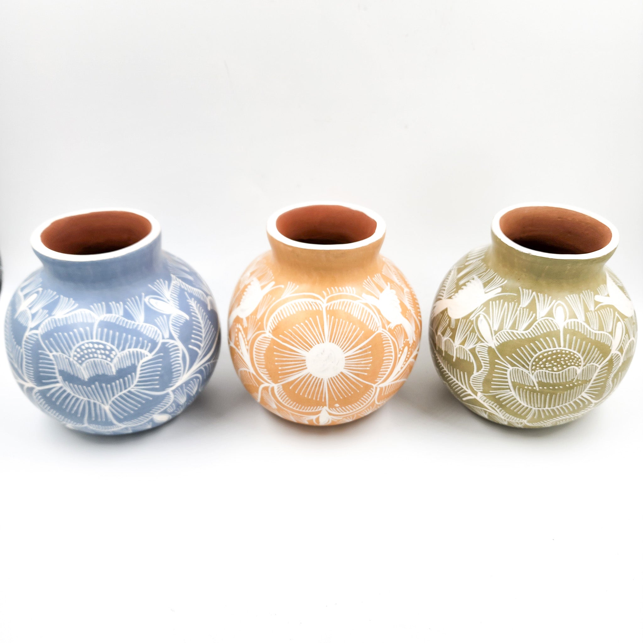 Florero chico de barro bruñido - Huancito