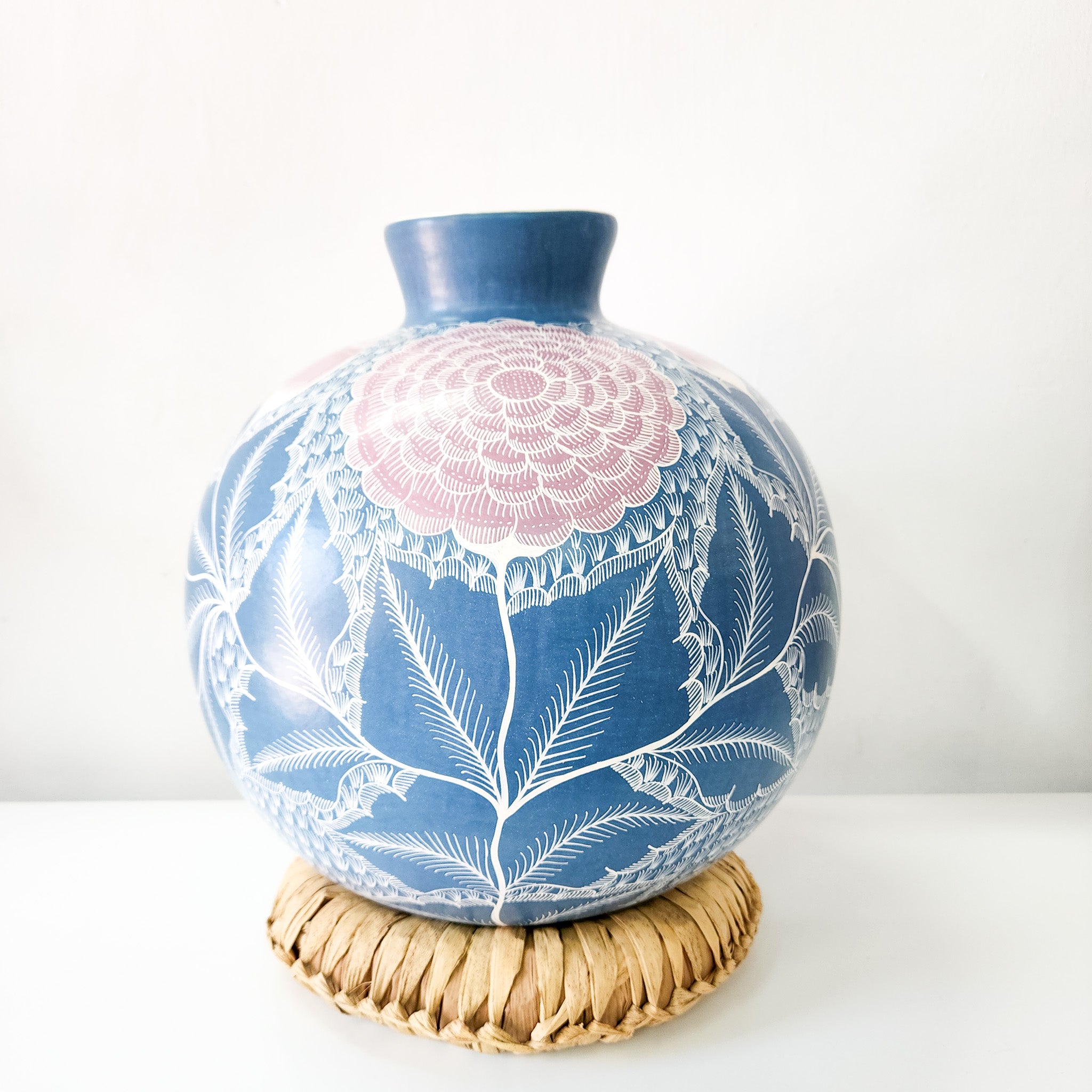 Large burnished clay vase