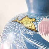 Large burnished clay vase