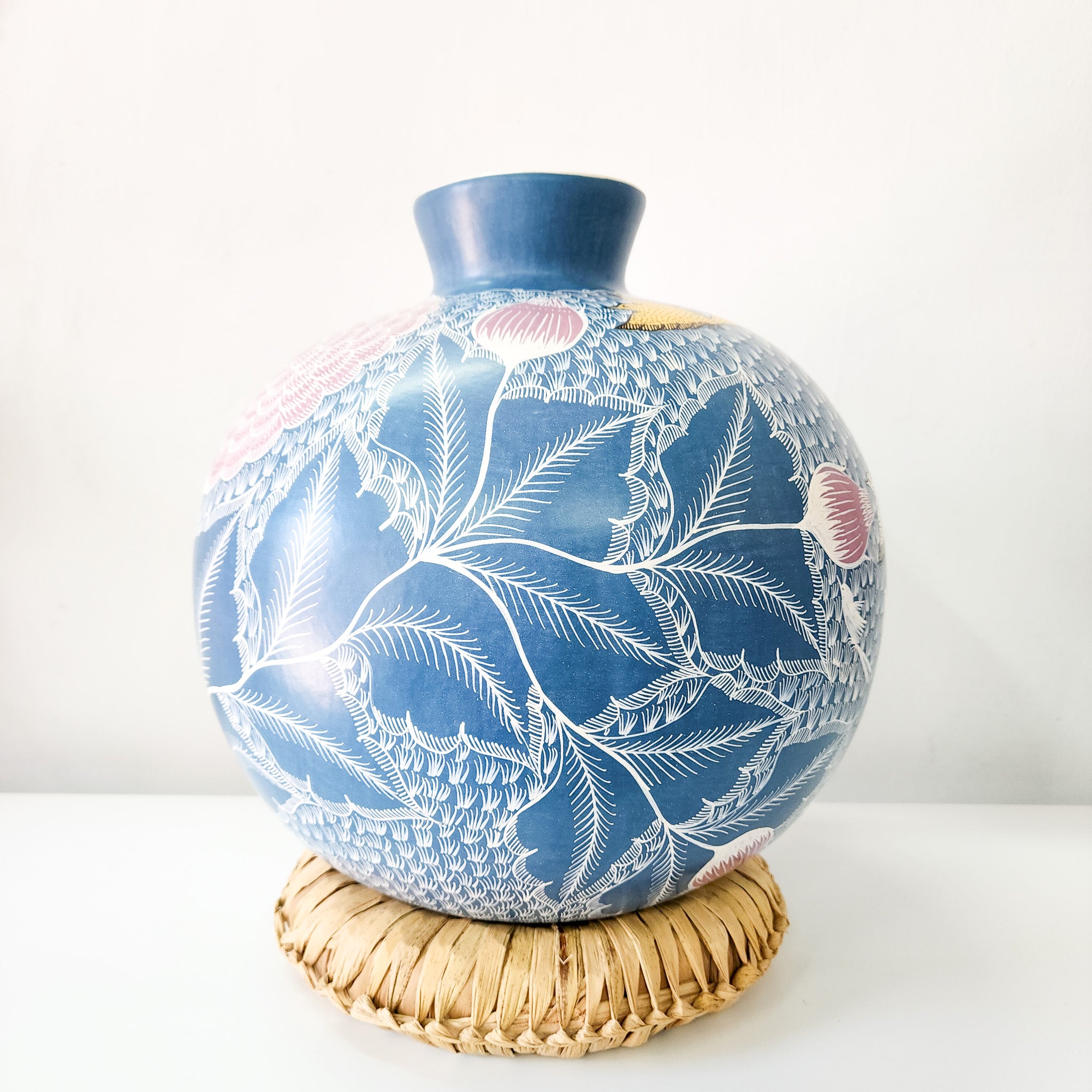 Large burnished clay vase