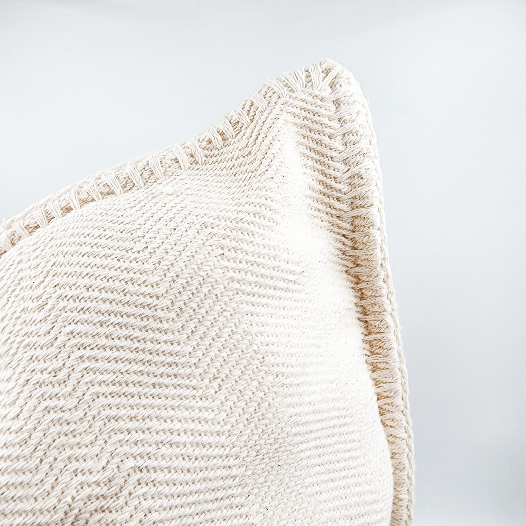 Funda de cojín de algodón - telar de pedal