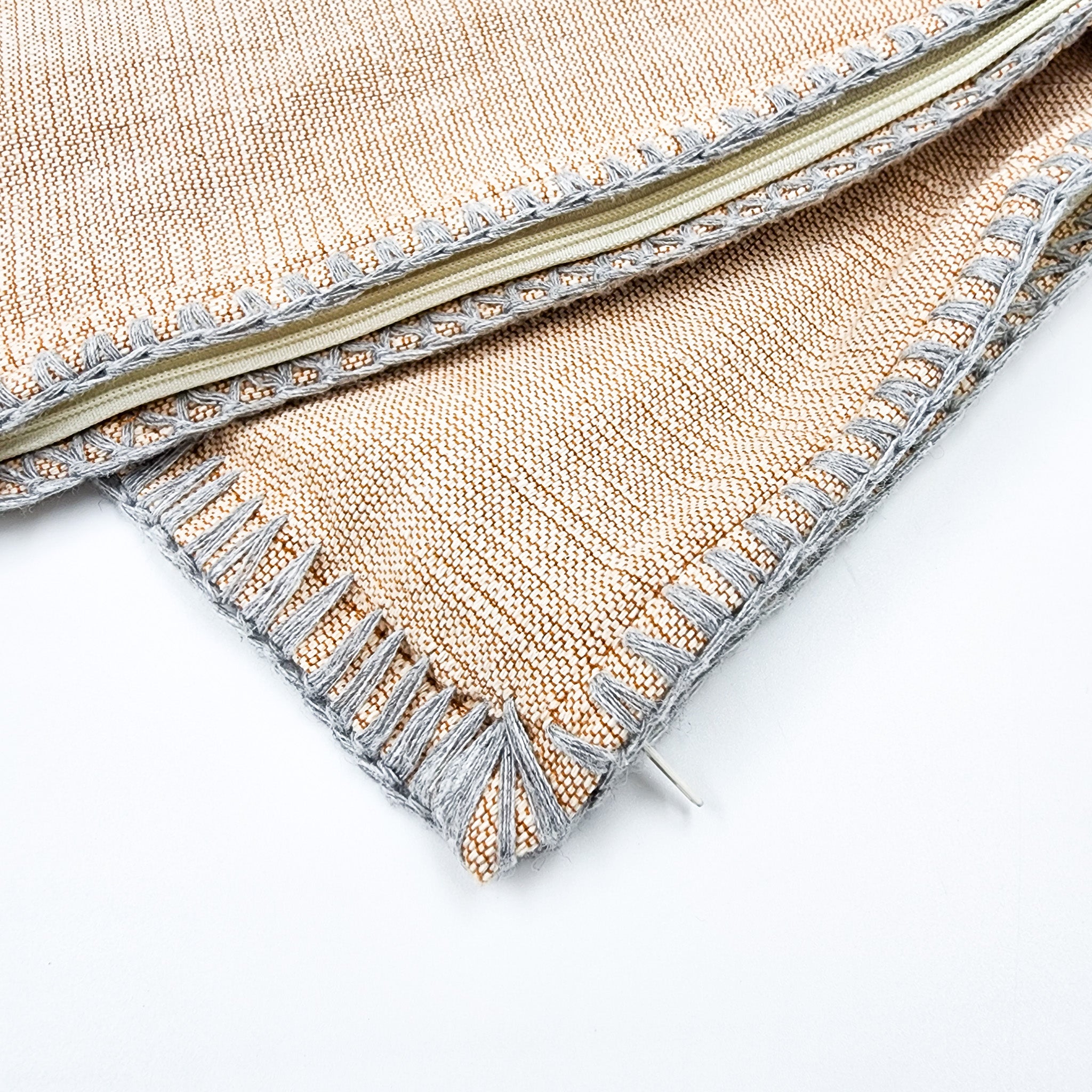 Funda de cojín de algodón - telar de pedal