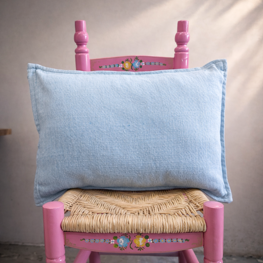 Funda de cojín de algodón - telar de pedal