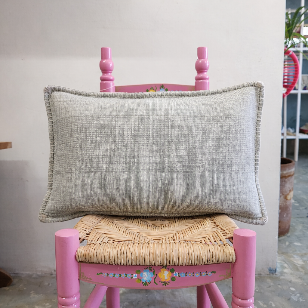 Funda de cojín de algodón - telar de pedal