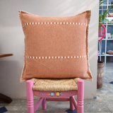 Funda de cojín de algodón - telar de pedal