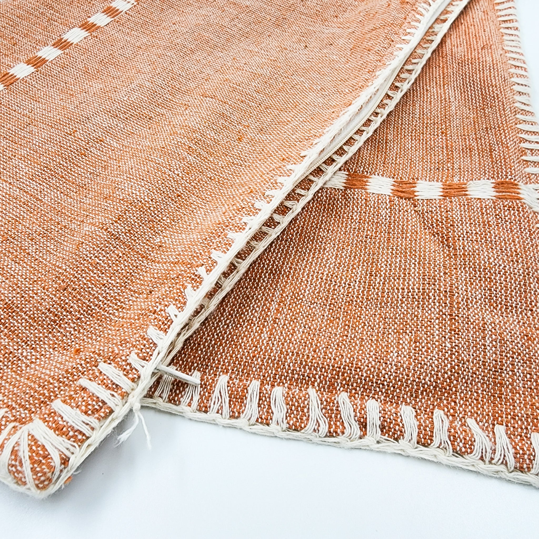 Funda de cojín de algodón - telar de pedal