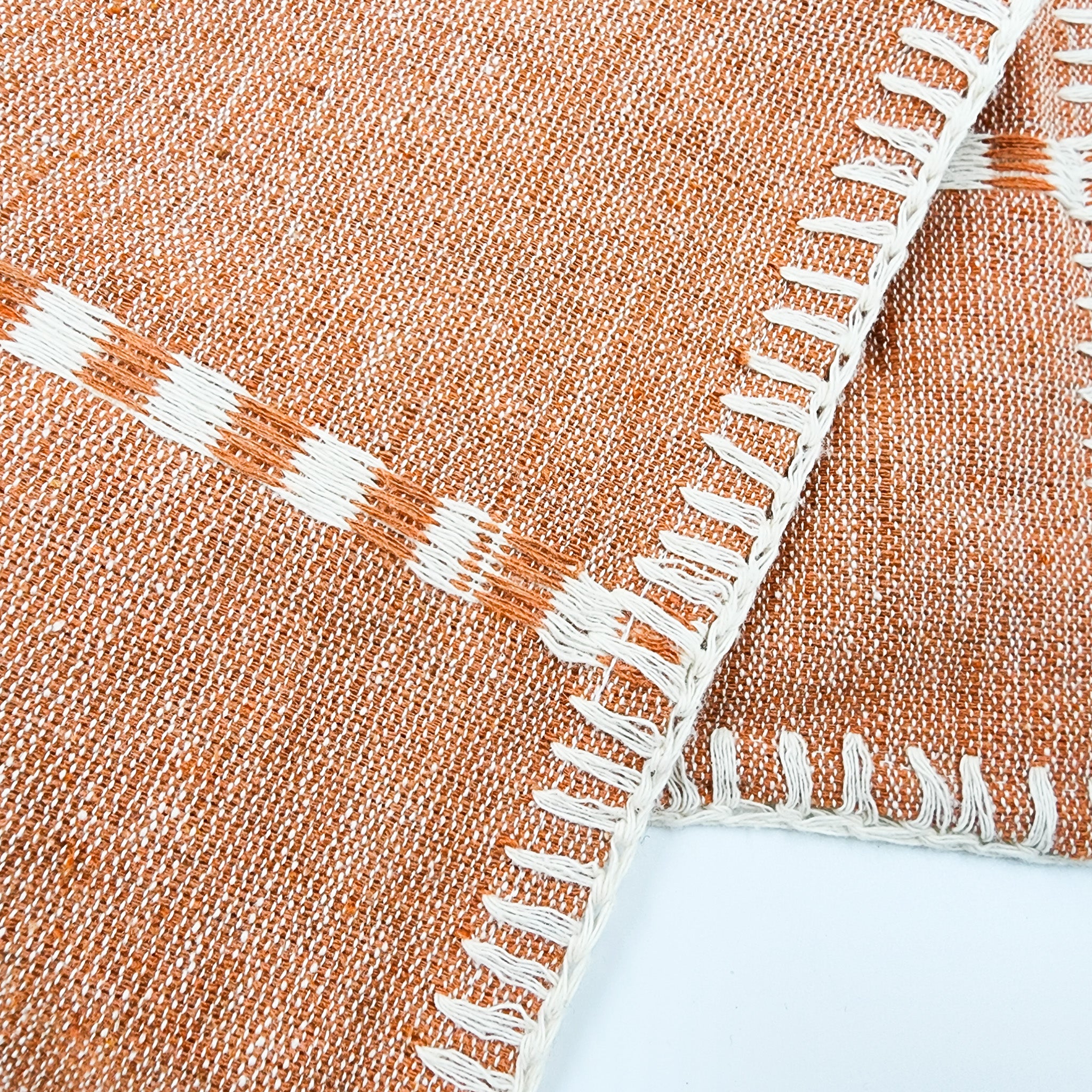 Funda de cojín de algodón - telar de pedal