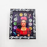 Imán nicho Virgen de Guadalupe y Frida Kahlo