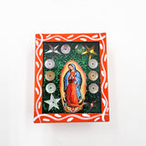 Imán nicho Virgen de Guadalupe y Frida Kahlo