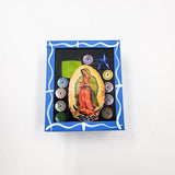 Imán nicho Virgen de Guadalupe y Frida Kahlo