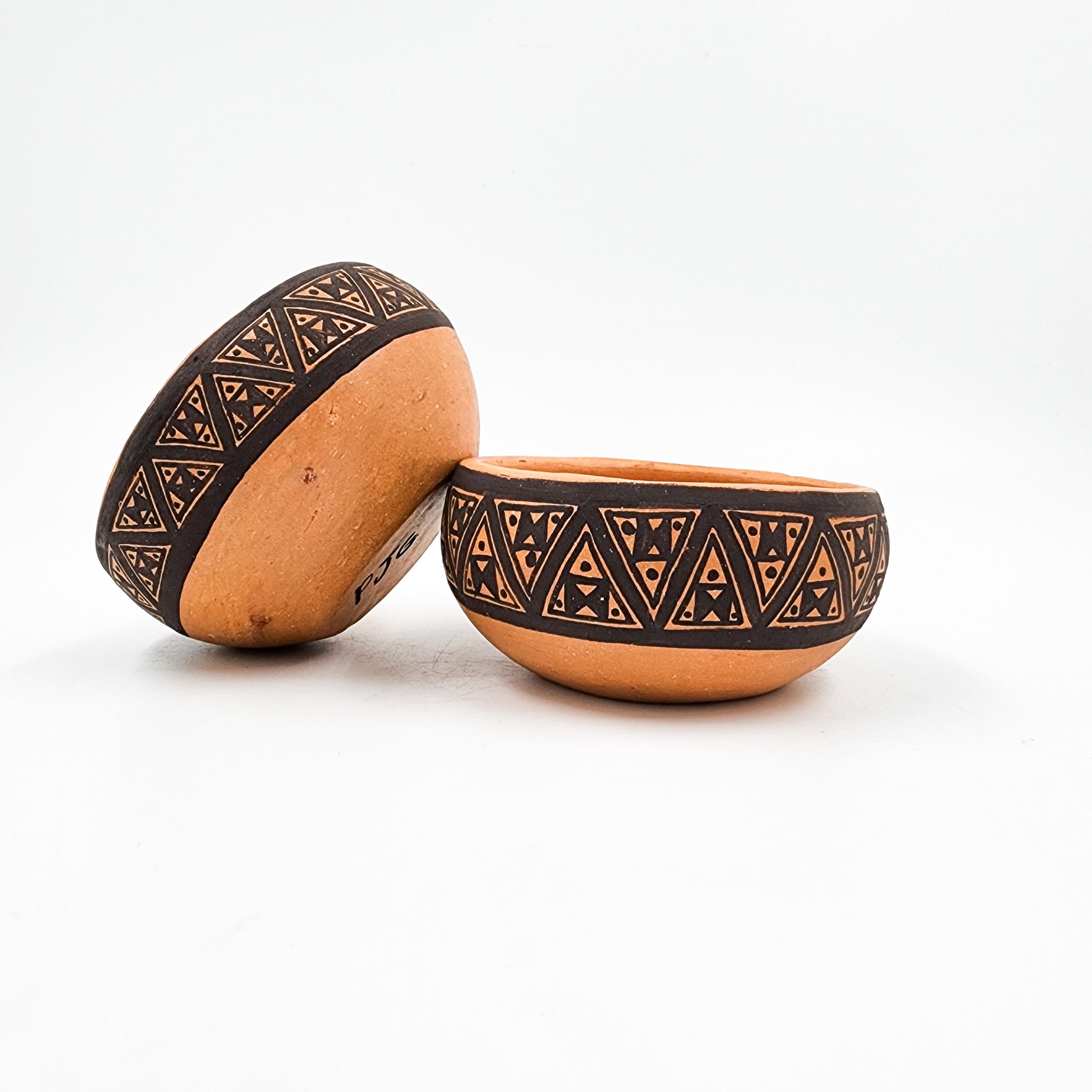 Jícaras de barro para mezcal o tequila (set de 2)