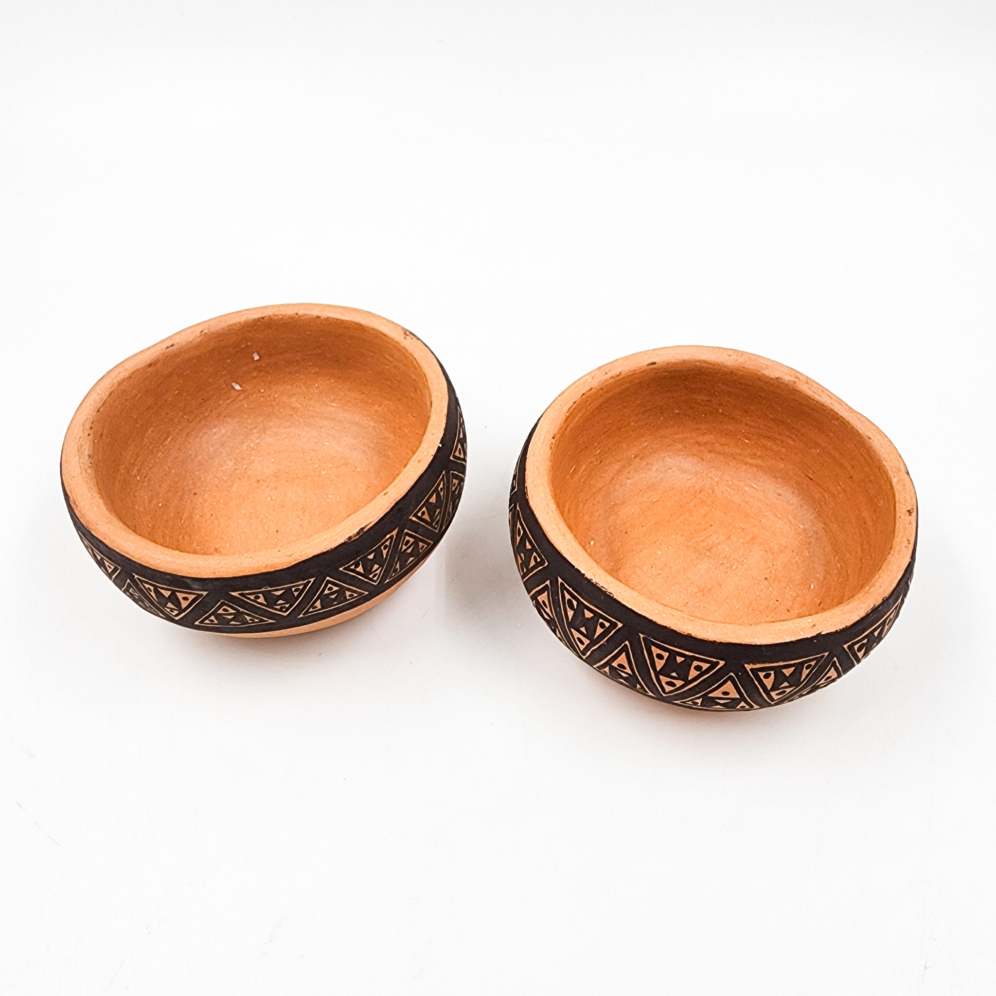 Jícaras de barro para mezcal o tequila (set de 2)