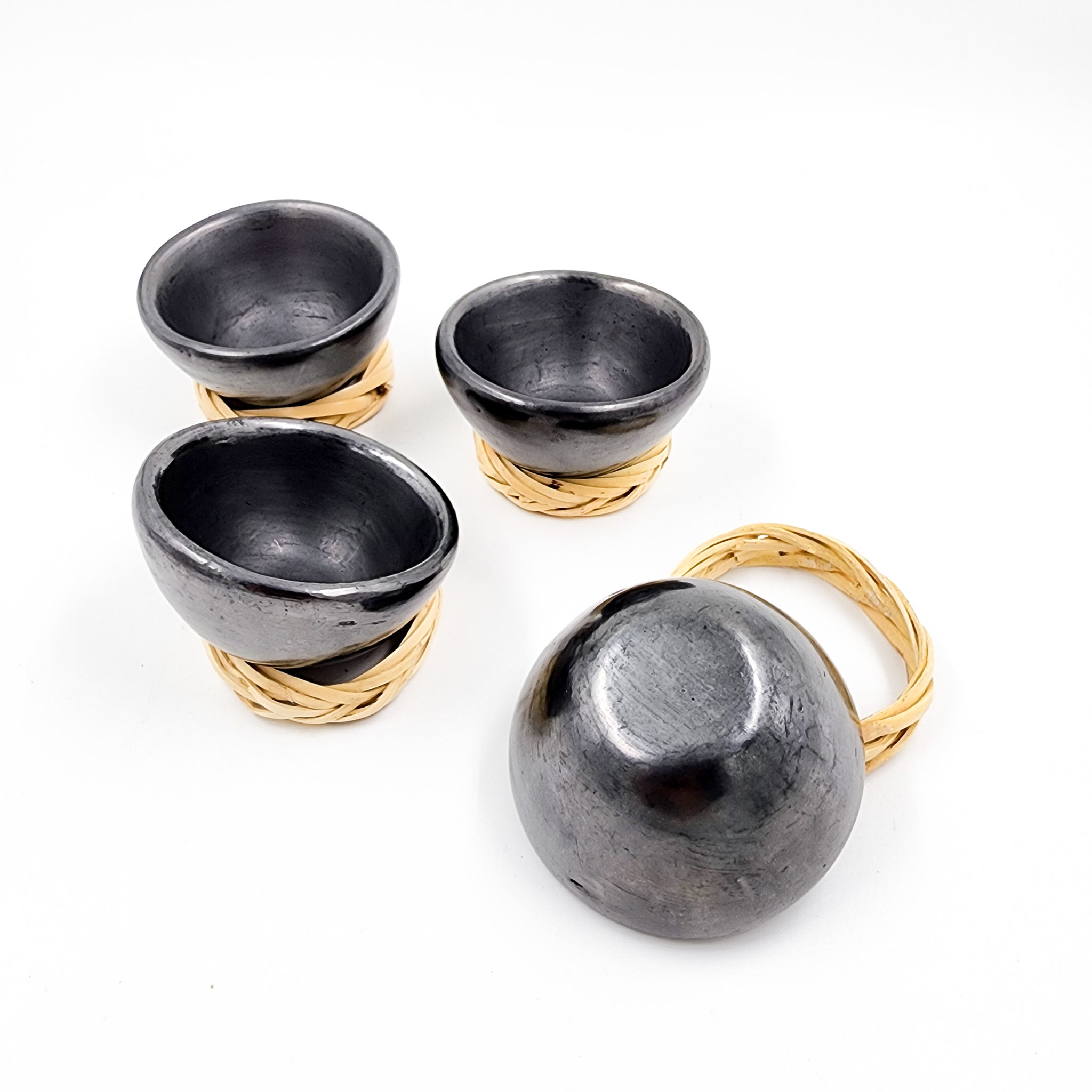 Jicaritas para mezcal o tequila de barro negro