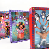 Juego de canicas Muñeca Lele – cartonería mexicana artesanal