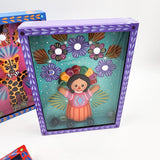 Juego de canicas Muñeca Lele – cartonería mexicana artesanal