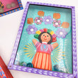 Juego de canicas Muñeca Lele – cartonería mexicana artesanal