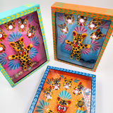 Juego de canicas Tecuán – cartonería mexicana artesanal