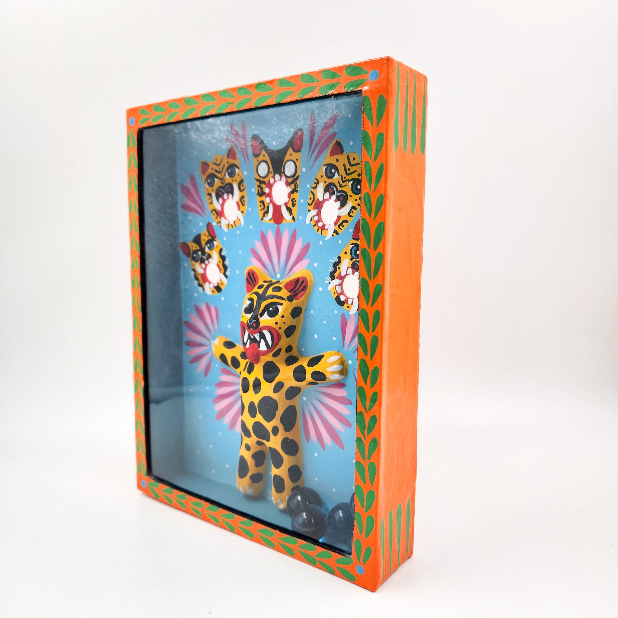 Juego de canicas Tecuán – cartonería mexicana artesanal