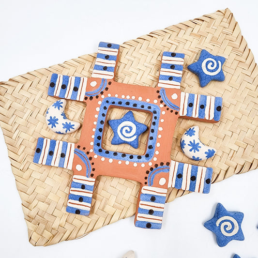 Juego de gato de barro