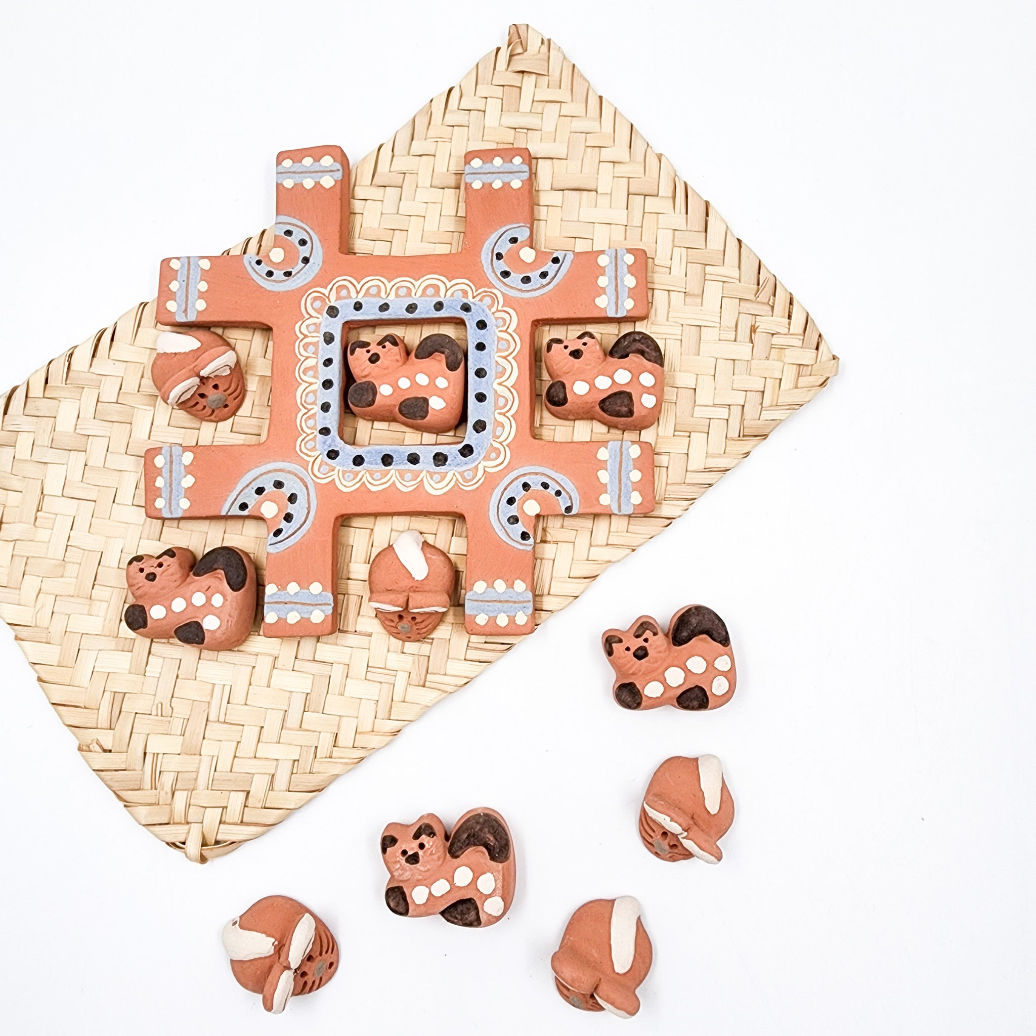 Juego de gato de barro