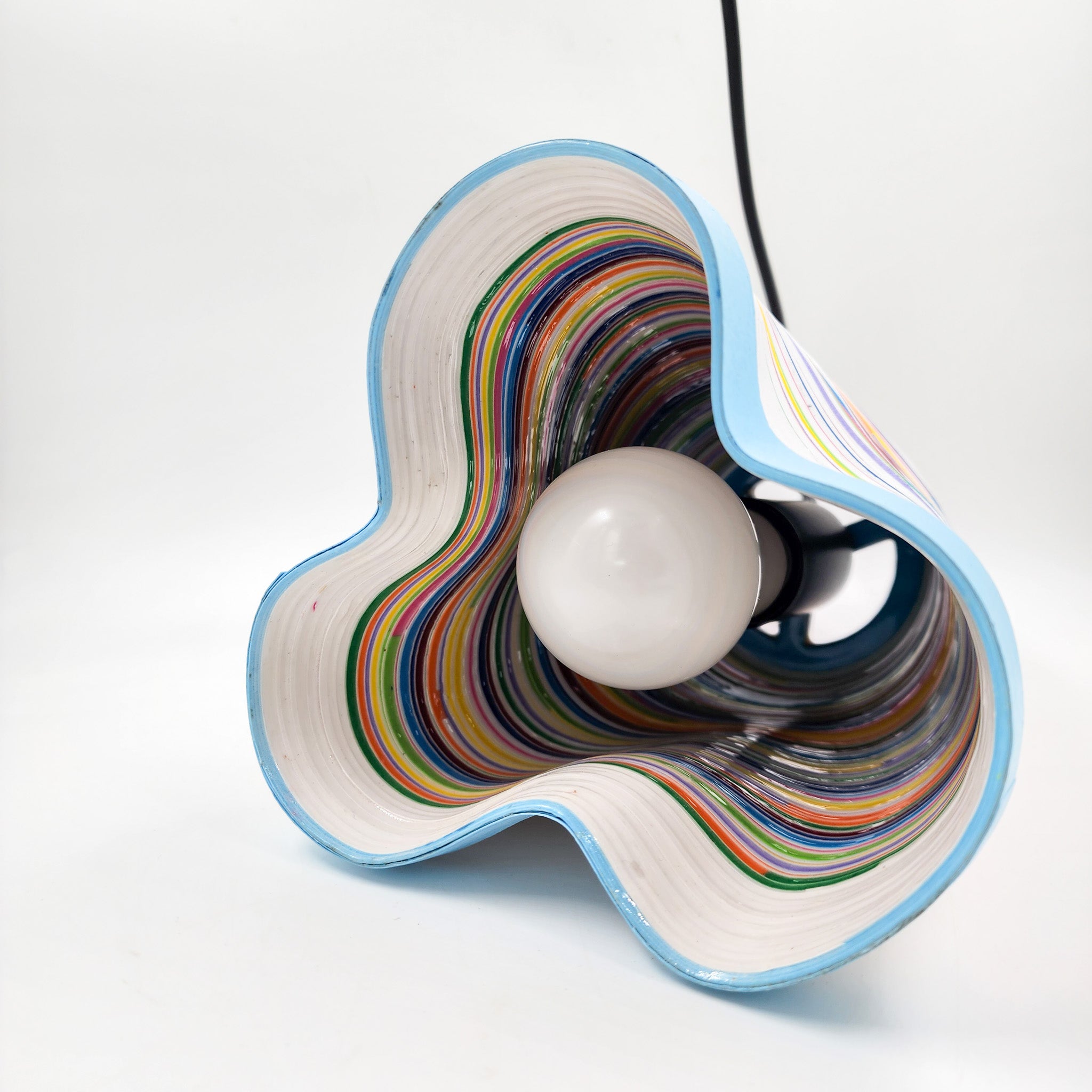 Colored lamps made of molded paper - Serpentina